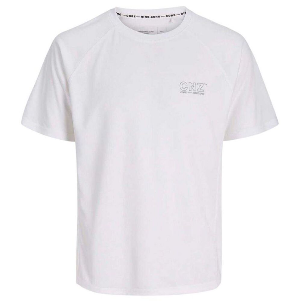 Jack And Jones Mens Plain Logo Active T-Shirt / Bright White